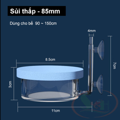Đầu sủi oxy acrylic siêu mịn bọt khí oxy nhuyễn hòa tan bể cá tép thủy sinh