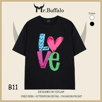 Áo thun cặp, đôi chữ LOVE 100%cotton 2c Mr.Buffalo