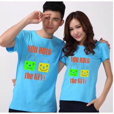 Combo 2 Áo Thun Cặp Đôi so Cute In Họa Tiết Tình Yêu xinh xắn chất thun đẹp