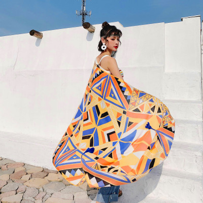 Khăn Choàng Boho Đi Biển, Khăn Quàng Cổ Họa Tiết Thổ Cẩm Mỏng Nhẹ (Nhiều Mẫu)