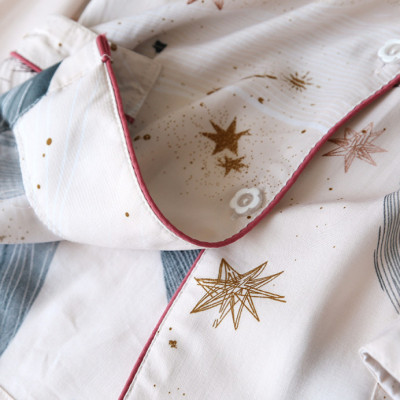 Pijama Mặc Nhà , Đồ Bộ Ngủ Nữ Dài Tay Azuno BN2116 Chất Liệt Cotton Lụa Có Thể Mặc Mùa Hè