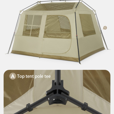 Lều cắm trại Village 6.0 lắp dựng nhanh thế hệ 2 NatureHike CNK2300ZP021