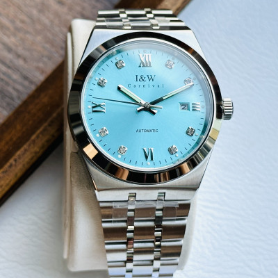Đồng Hồ Nam I&W Carnival 758G3 Chính Hãng Full Box Chống Nước Kính Chống Xước Dây Thép Cao Cấp BH24T (Máy Cơ Tự Động)