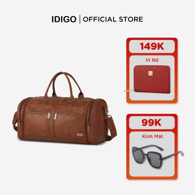 Túi trống xách tay du lịch đa năng chi tiết khoá kéo IDIGO UB2-8001-00