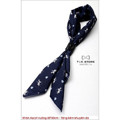 NHIỀU MẪU Khăn Ascot  vuông 60*60cm - Khăn quàng trong áo sơ mi - New Collection