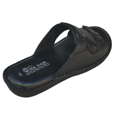 Dép Nam Quai Ngang Da Bò Thật TiTi ĐÔ Cao Cấp DNA2125d