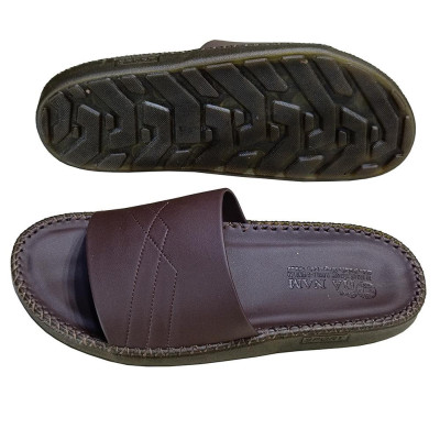 Dép Nam Da Bò HA NAM Đế Siêu Nhẹ Khâu Chỉ Toàn Bộ DNA22032