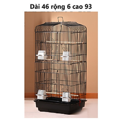 1 lồng (mã T7) dài 46cm rộng 36cm cao 93cm dùng nuôi các dòng chim, vẹt (thép sơn tĩnh điện)