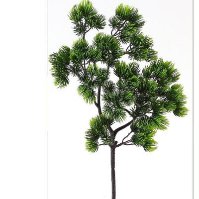 Cành tùng giả - dài 38cm - tán rộng 18cm - Cây giả, hoa lụa Decor trang trí nhà cửa