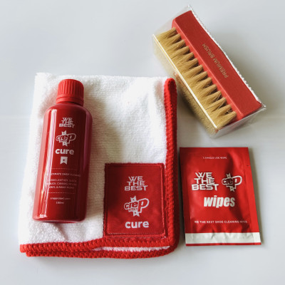 Bộ Vệ Sinh Giày Dép Crep Protect Cure Kit (gồm bàn chải, khăn lau, chai dung dịch vệ sinh 100ml và sách hướng dẫn) 