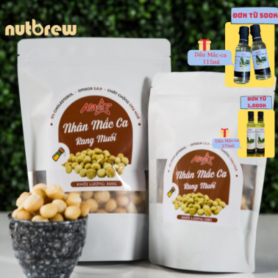 NHÂN MACCA RANG MUỐI ASTAR - 300Gr