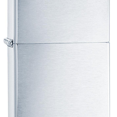 Bộ 4 Sản Phẩm: Bật Lửa Zippo Brushed Chrome 200+Xăng+Đá+Bấc