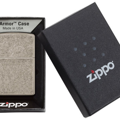 Bật Lửa Zippo Antique Silver Plate 