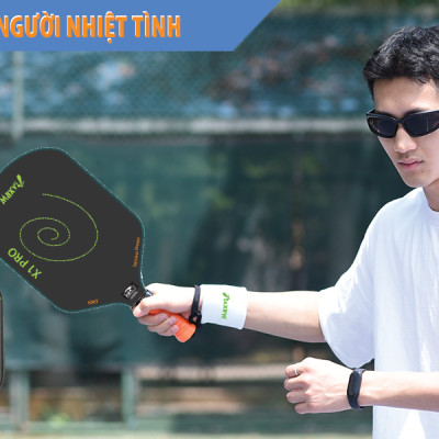 VỢT PICKLEBALL MAXVI X1 PRO MẶT VỢT CARBON PHA TEFLON TẠO ĐỘ DẺO DAI (CÓ ÍT TRỢ LỰC)