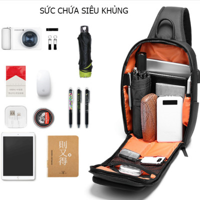 Túi đeo ngực,đeo chéo phong cách châu âu đã tích hợp công nghệ 4.0