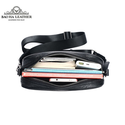 Túi đeo chéo nam mini da bò thật BAOHA LEATHER BHM6189 Túi da đeo vai nhỏ