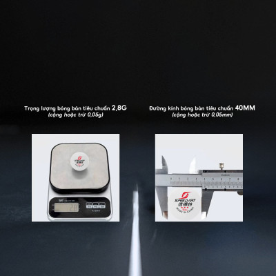 Quả Bóng Bàn Tập Luyện Speed Art Cao Cấp - 100 Quả Bóng Trắng - Tiêu Chuẩn ITTF Tập Luyện