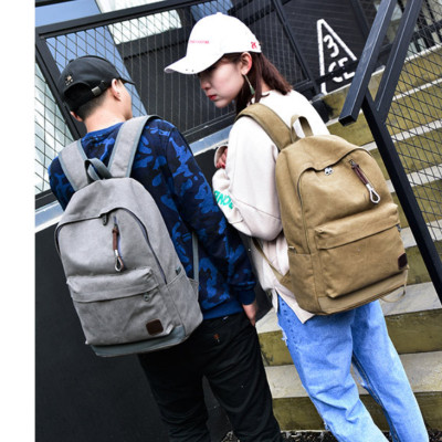 Balo nam nữ đi học đi làm đi chơi vải canvas cao cấp phong cách mới 15,6"