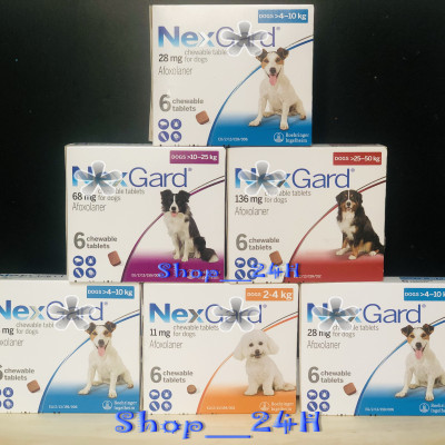 Viên nhai Nexgard trị ve rận, bọ chét cho chó (1 viên) - 25-50kg