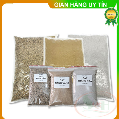 Cát trải nền nắng vàng / muối tiêu / trắng ngà / kim sa set bể thủy sinh cá tép cảnh