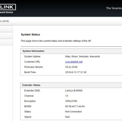 Bộ Kích Sóng Wifi Repeater 300Mbps Totolink EX200 - Hàng Chính Hãng
