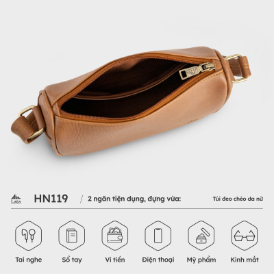 Túi Lata ( Thời trang nữ đi chơi size 21 - Túi đeo chéo da HN119 )