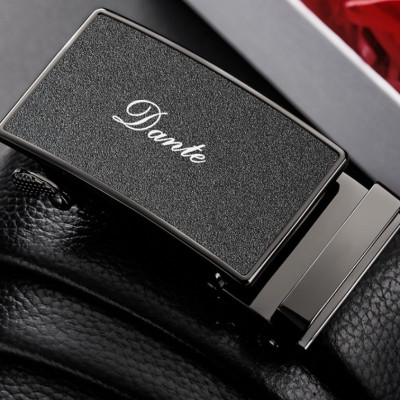 Thắt lưng nam da bò nguyên chất mặt khóa tự động hợp kim cao cấp