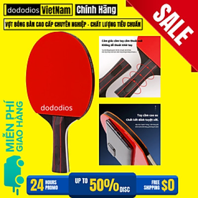 Vợt bóng bàn cốt gỗ cao cấp đảm bảo tiêu chuẩn thi đấu chuyên nghiệp - Hàng chính hãng dododios
