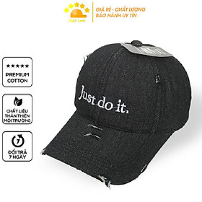 Mũ Lưỡi Trai Nón Lưỡi Trai Nón Kết Nam Nữ Jeans Just Do It Vải Denim