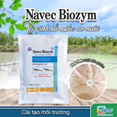 NAVEC BIOZYM – Chế phẩm vi sinh hỗ trợ cải thiện chất lượng nước và đáy ao nuôi tôm