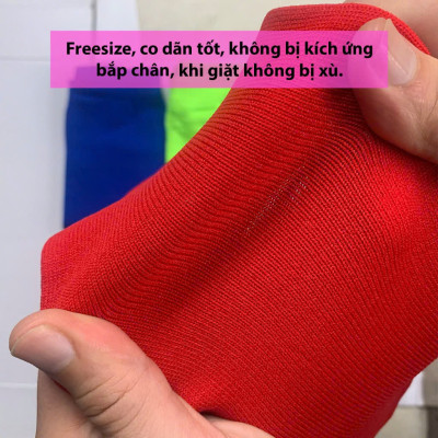 Tất Vớ Ống Chân Bóng Đá Chuyên Nghiệp Thoáng Khí, Chống Trượt, Hỗ Trợ Cơ Bắp - Giao Màu Ngẫu Nhiên