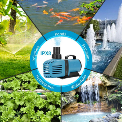 Máy bơm nước HB25000 ( 200W - 25000L/Hr) cao cấp bơm lọc nước bể cá, hồ cá Koi tiểu cảnh non bộ, sinh hoạt cao cấp 
