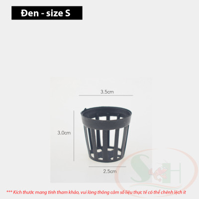 Rổ giỏ nhựa trồng cây thủy canh cốc ươm cây thủy sinh bể cá tép