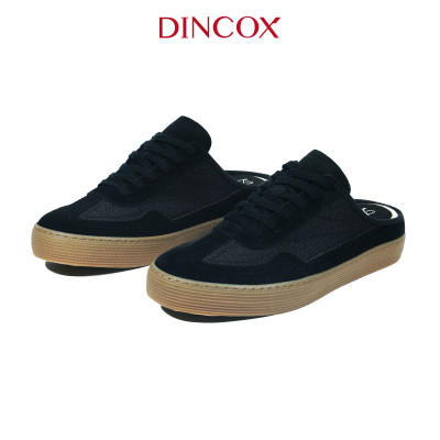 Giày Sục Đạp Gót Mules Vải Sneaker Nam DINCOX DC37 Lazy Mule Black