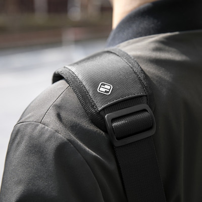 Túi Đeo Vai For Ultrabook 13″-13.5″ TOMTOC (USA) Cross Body Messenger Multi-Function Waterproof A47-C01D (Đen) - Hàng Chính Hãng