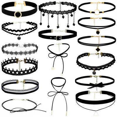 Combo 5  Cái Vòng Cổ Choker Ren Phong Cách Hàn Quốc Thời Trang Cho Nữ