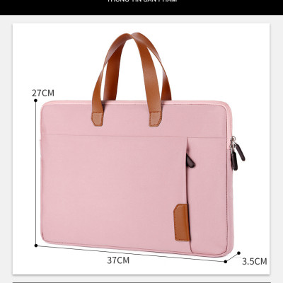 Cặp Đựng Laptop Cao Cấp Teement, Cặp Tài Liệu, Túi Chống Sốc Cầm Tay Thời Trang Laptop 13,13.3,14,15 15.6 Inch - Hàng Chính Hãng
