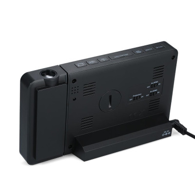 Đồng Hồ Báo Thức Điện Tử Màn Hình Led Nhiều Màu Dự Báo Thời Tiết / Nhiệt Độ / Độ Ẩm