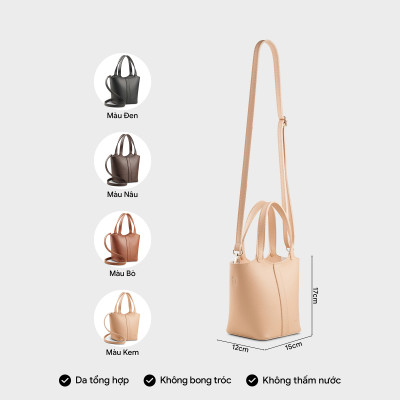 Túi Yuumy ( Thời trang nữ thiết kế dáng xô - Túi đeo chéo da Bergen YN281 )
