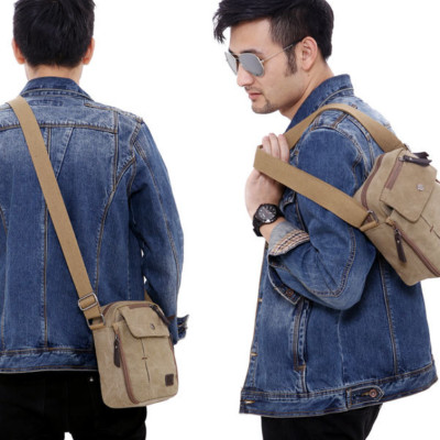 Túi đeo chéo đeo vai nam vải canvas cao cấp phong cách mới