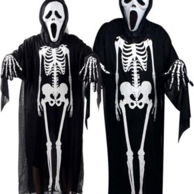 Bộ đồ hóa trang Xương Ma cosplay halloween 120cm loại dày