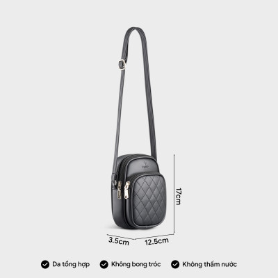 Túi Yuumy ( Thời trang nữ phối ngăn chần chỉ mini - Túi đeo chéo da Seasand YN202 )