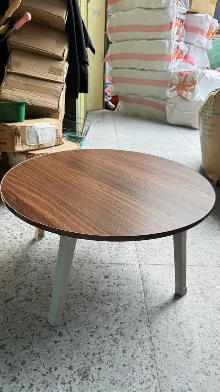 Bàn trà tròn sofa ngồi bệt gấp gọn trang trí decor Tundo chân chắc chắn tiện lợi giá rẻ