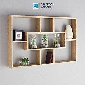 Kệ Gỗ Treo Tường Để Đồ Trang Trí Nhiều Ngăn Thương Hiệu SIB Decor KT525