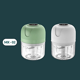 Máy xay tỏi ớt cầm tay 250ml, máy xay tỏi không dây sạc pin