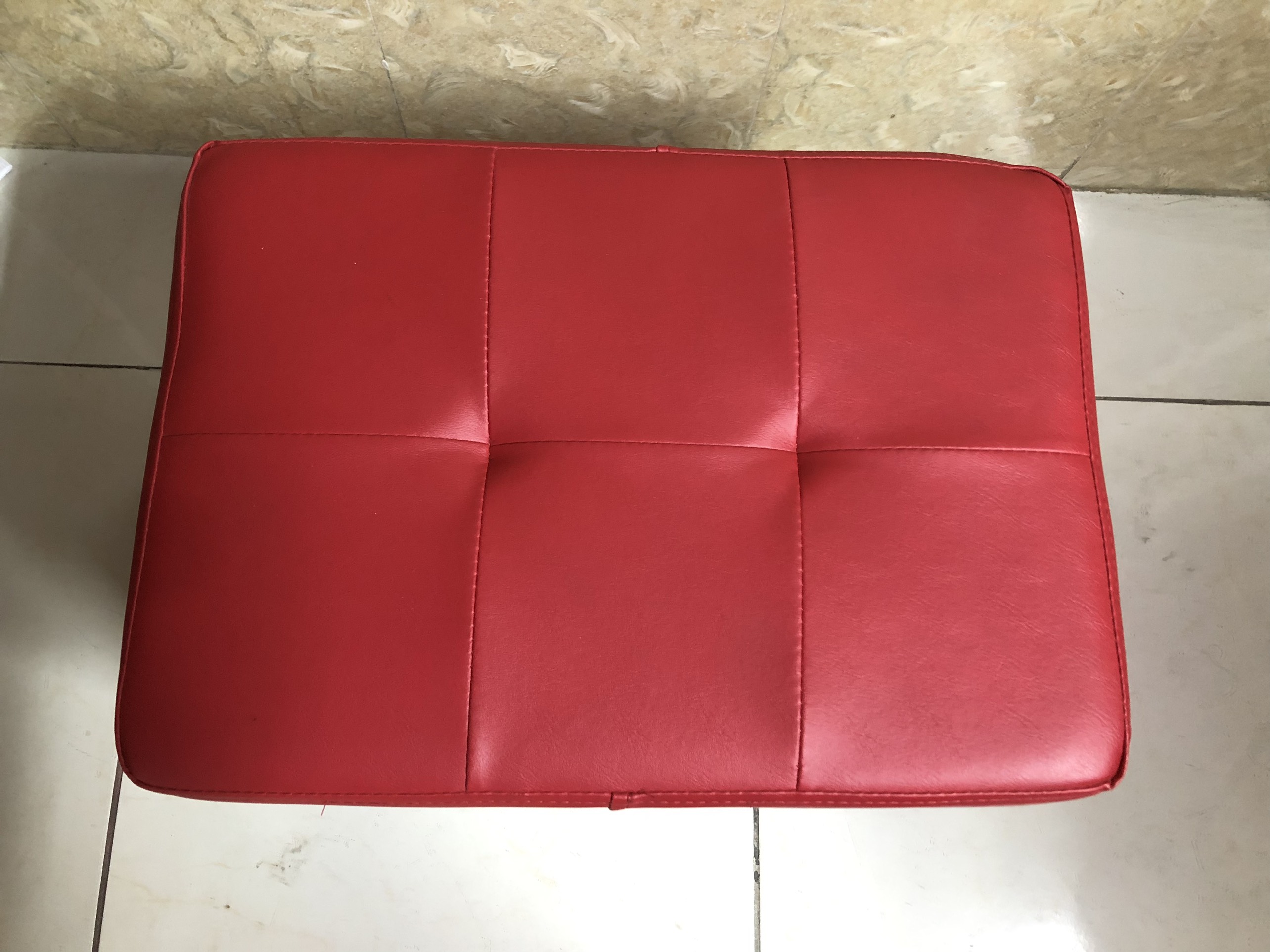 Ghế đôn da Juno Sofa ngang 45 x sâu 37 x cao 35