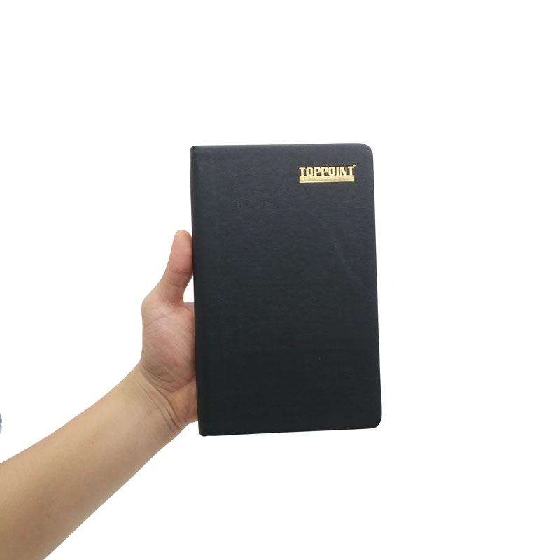 Sổ Bìa Da Kẻ Ngang 240 Trang 70gsm - Toppoint S605 - Màu Đen
