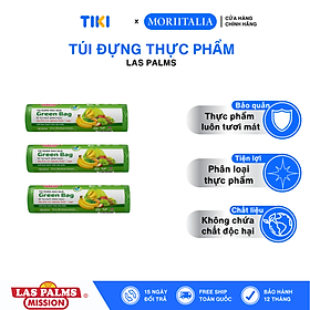 Túi Đựng Rau Quả LAS PALMS Tự Hủy Sinh Học (240-250 túi/ Cuộn) - Nhiều kích thước, Công Nghệ Anh Quốc