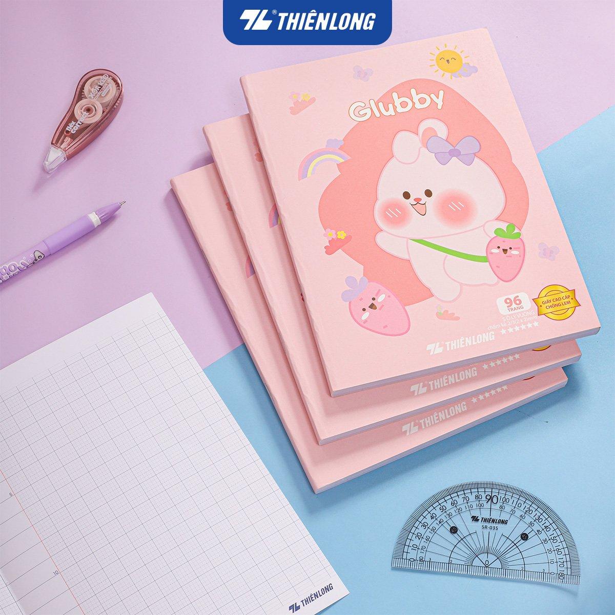 Combo 10 Tập học sinh 96 trang 5 ô ly vuông 2mm chấm kẻ 2/3 120gsm NB-122 Thiên Long - Mẫu ngẫu nhiên