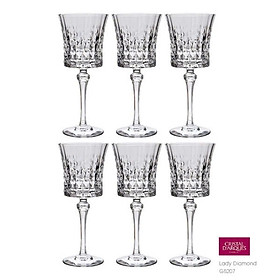 BỘ 6 LY VANG PHA LÊ PHÁP CRISTAL D